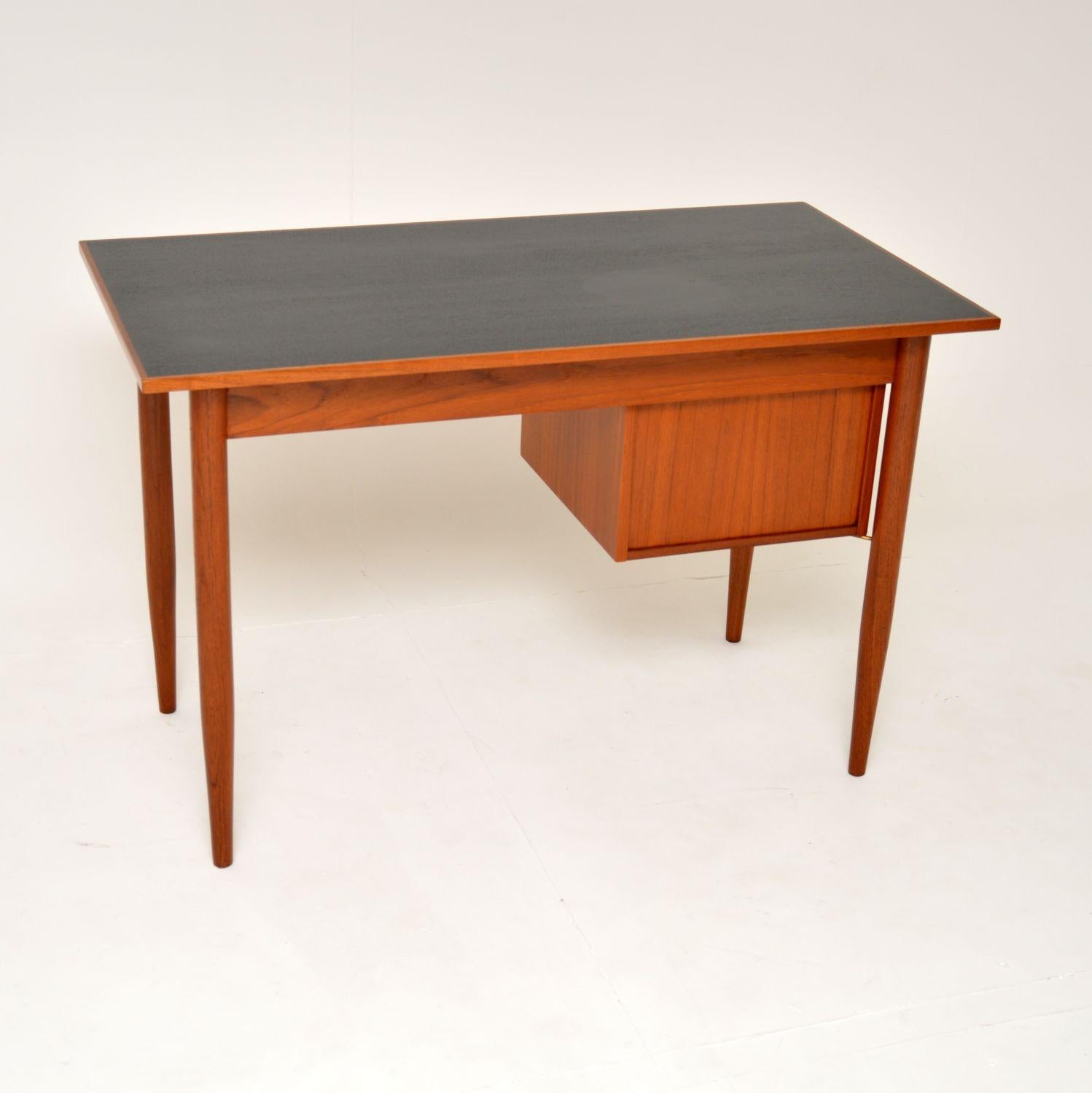 Mid-Century Modern 1960's Danish Teak Desk by Gunnar Nielsen for Tibergaard