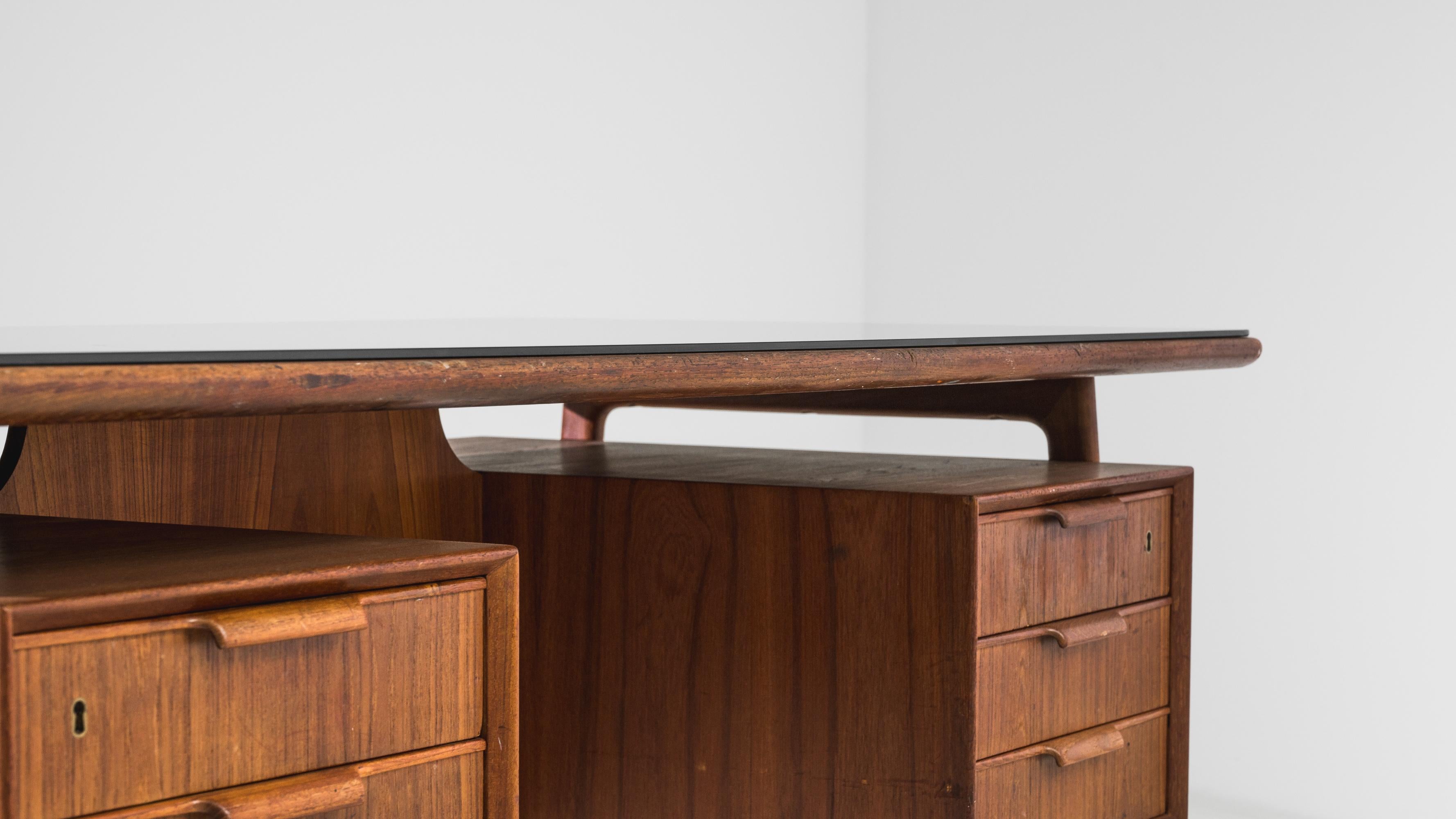 1960s Danish Teak Desk by Omann Jun 4
