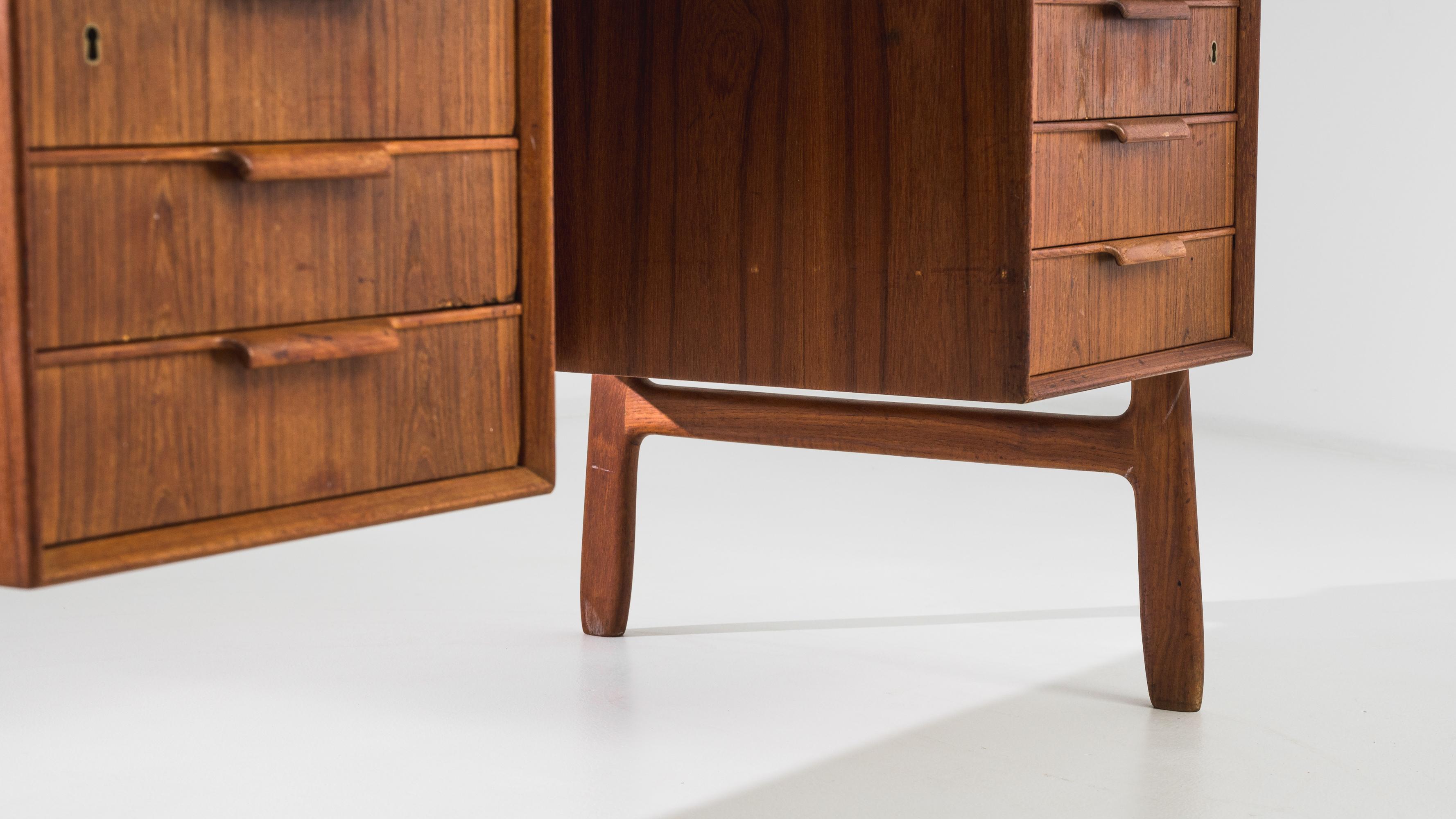 1960s Danish Teak Desk by Omann Jun 6