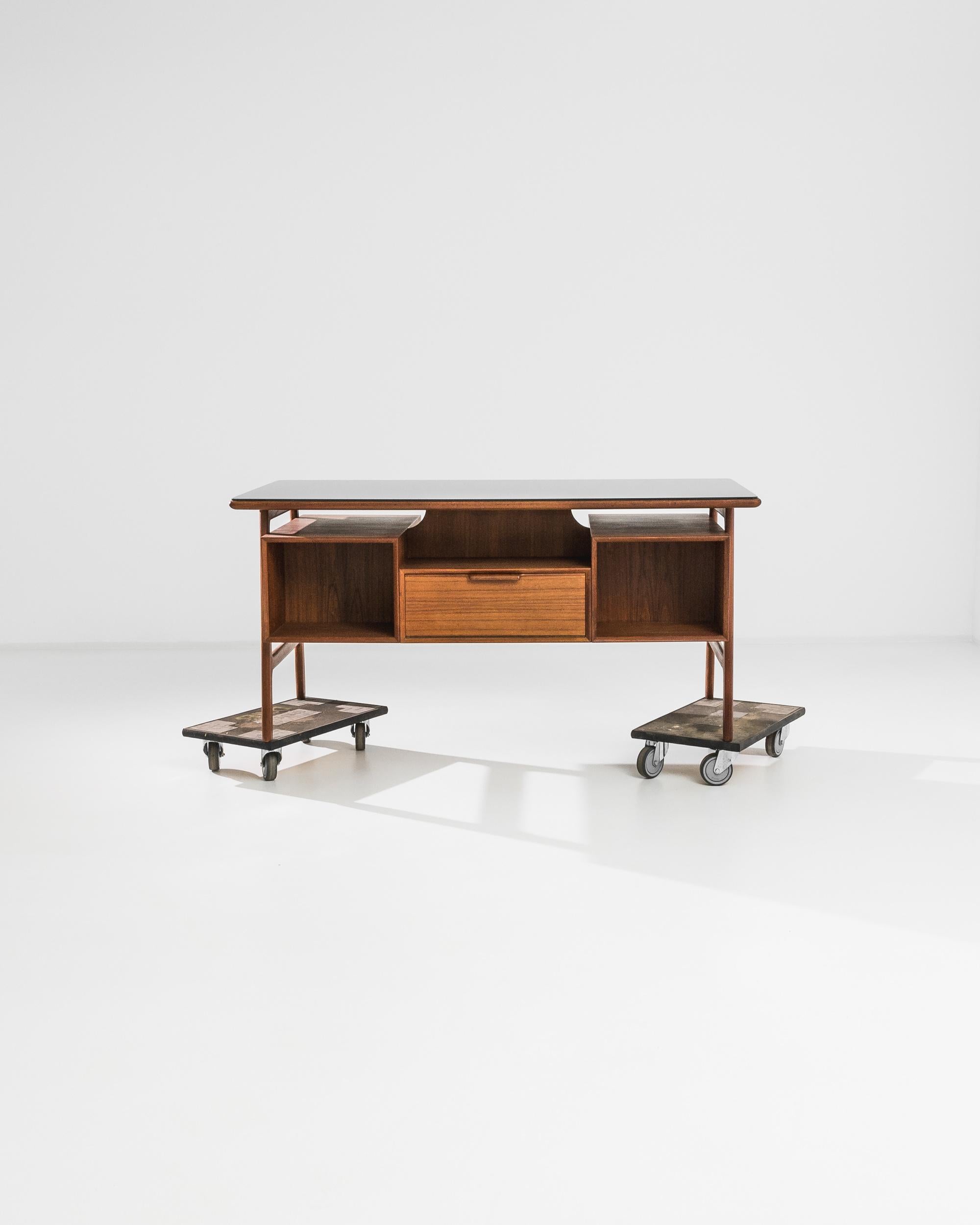 Scandinavian Modern 1960s Danish Teak Desk by Omann Jun