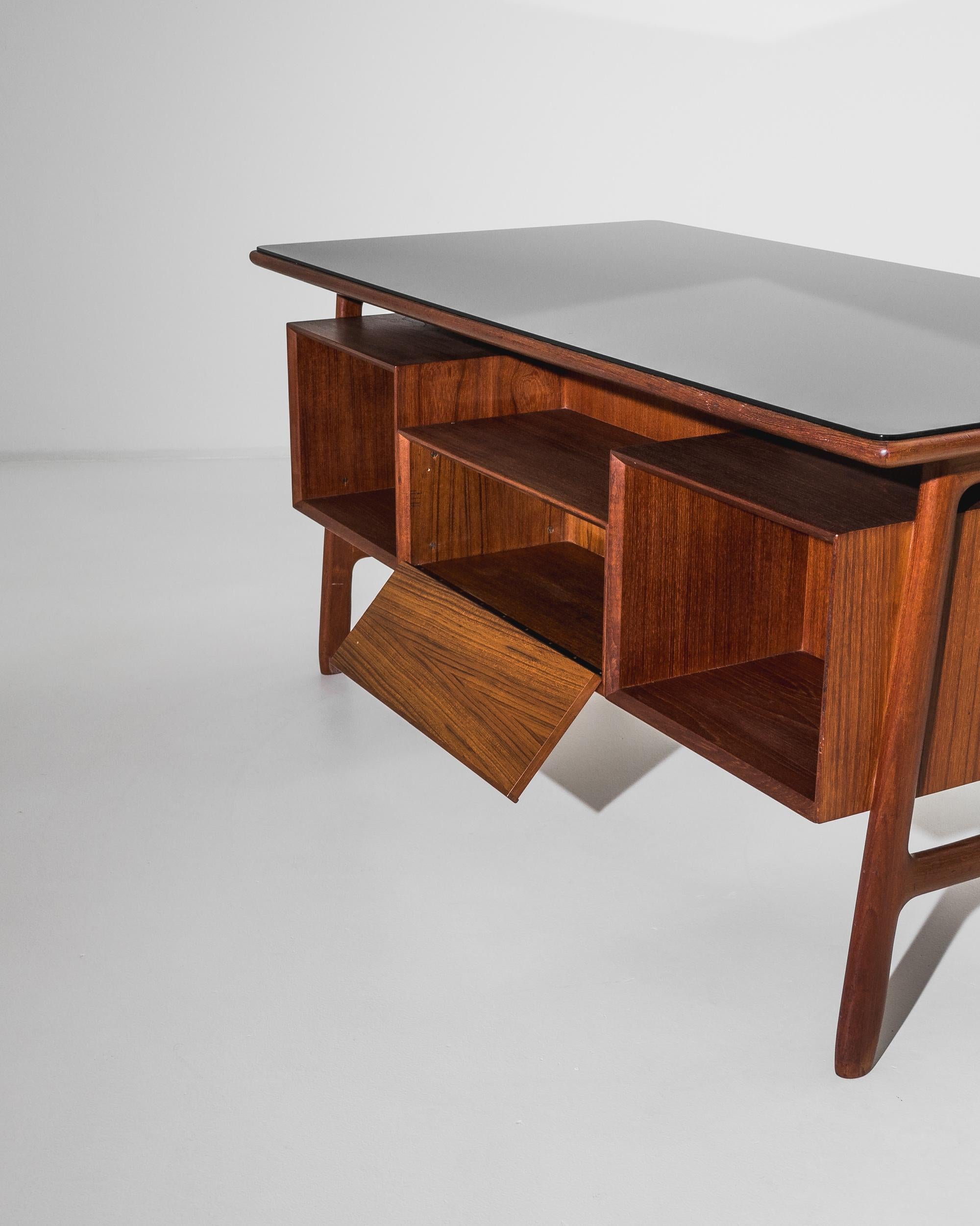 1960s Danish Teak Desk by Omann Jun 1