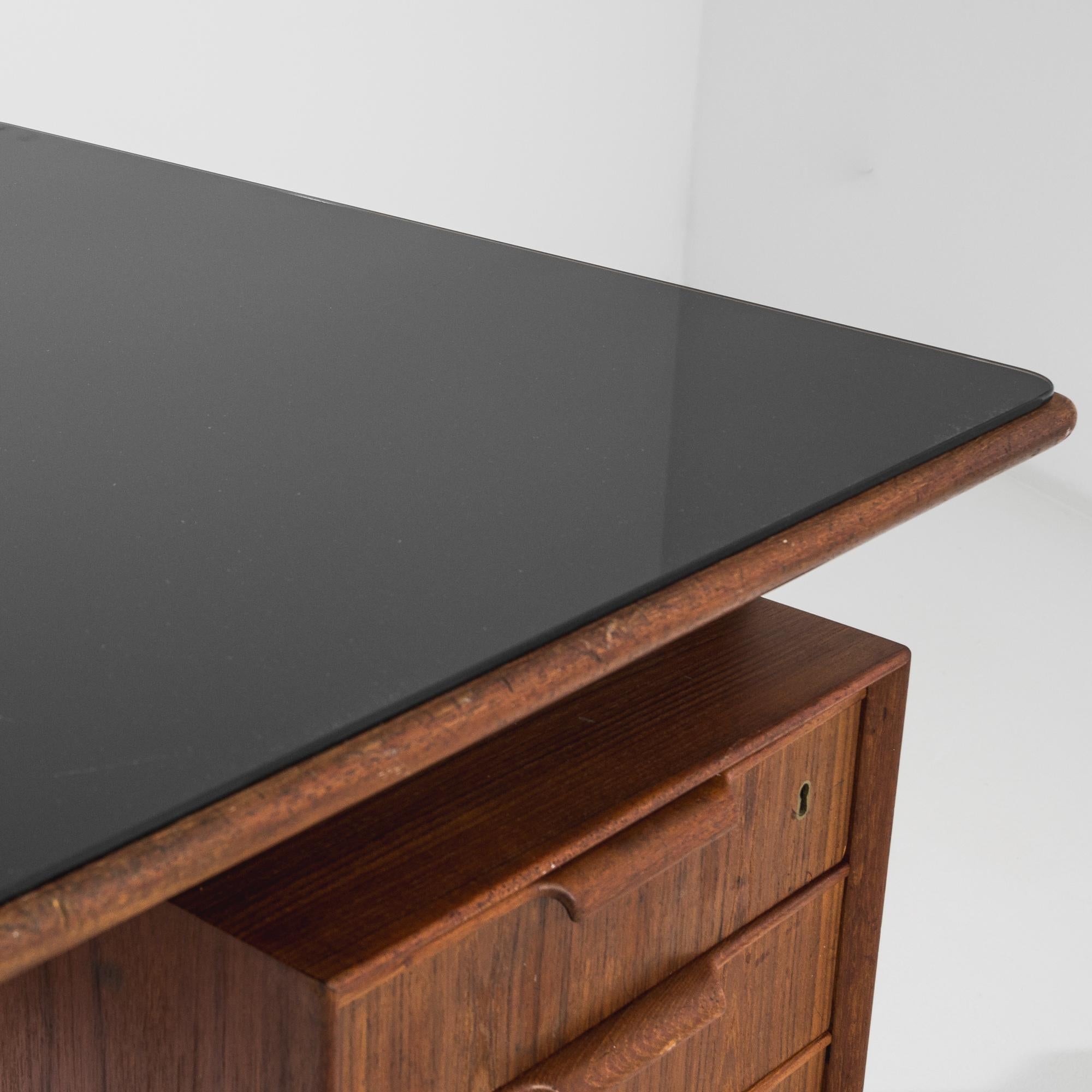 1960s Danish Teak Desk by Omann Jun 2