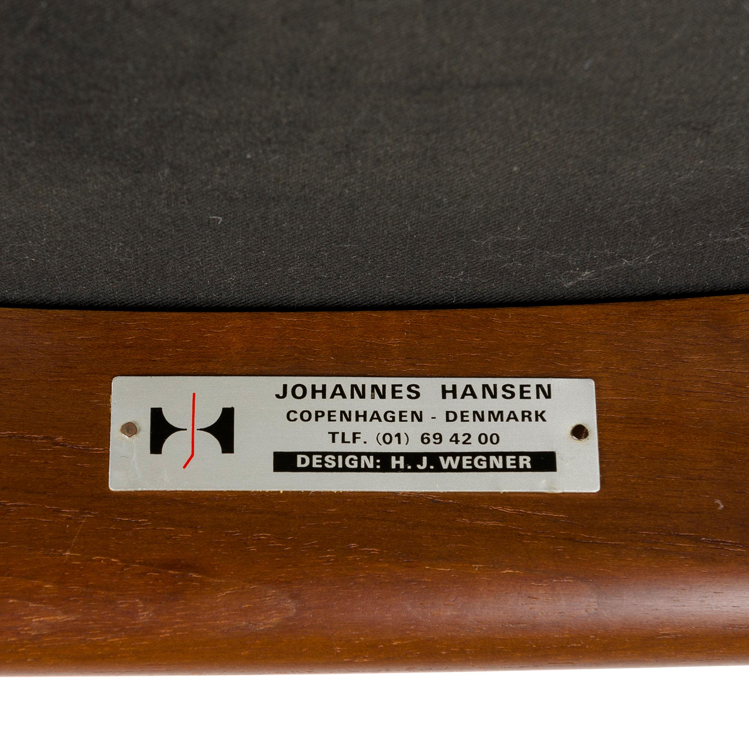 1960s Danish Teak Dining Chair by Hans J. Wegner for Johannes Hansen For Sale 1