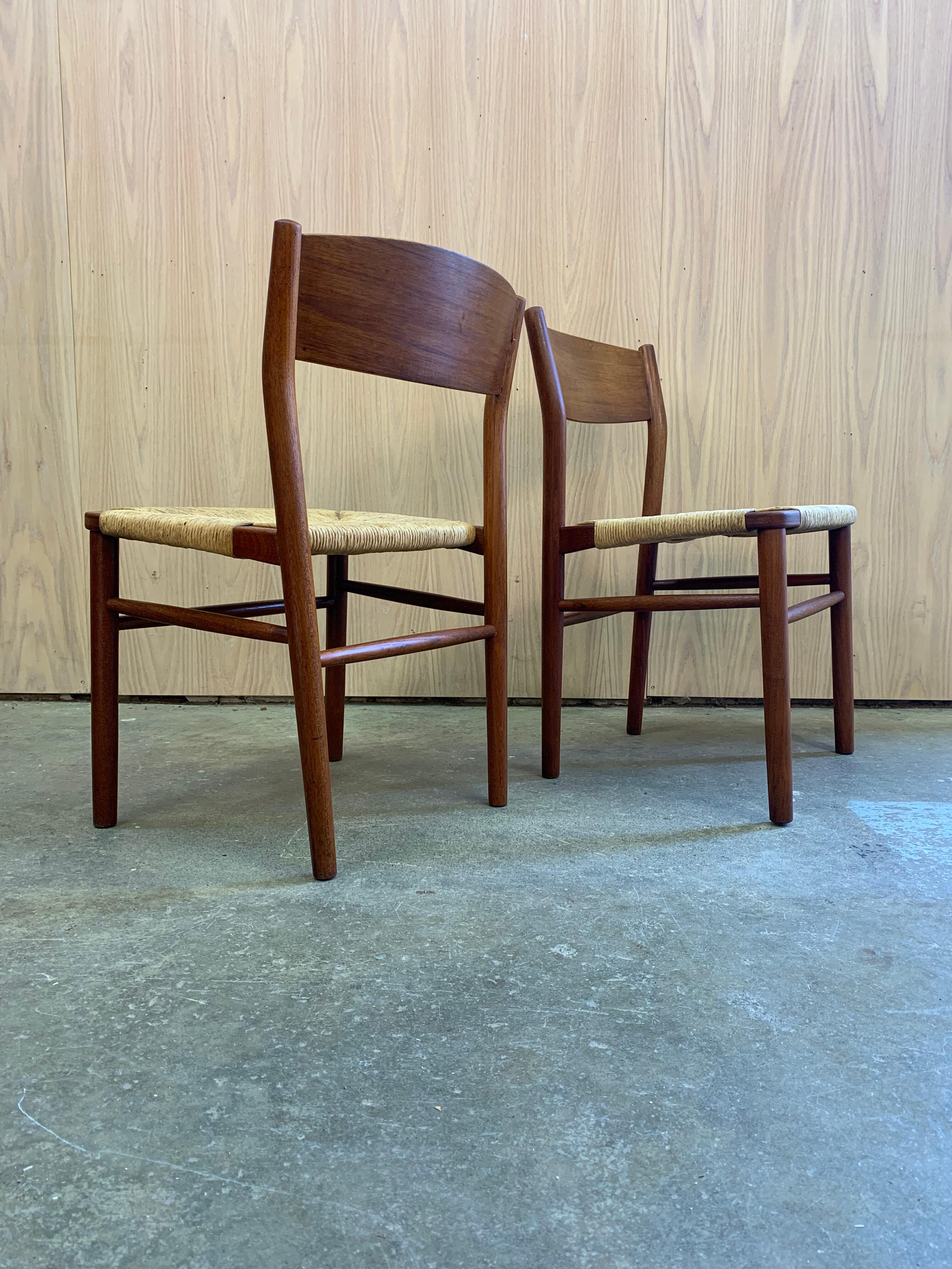 1960er Jahre Dänische Teakholz-Esszimmerstühle von Børge Mogensen im Angebot 5