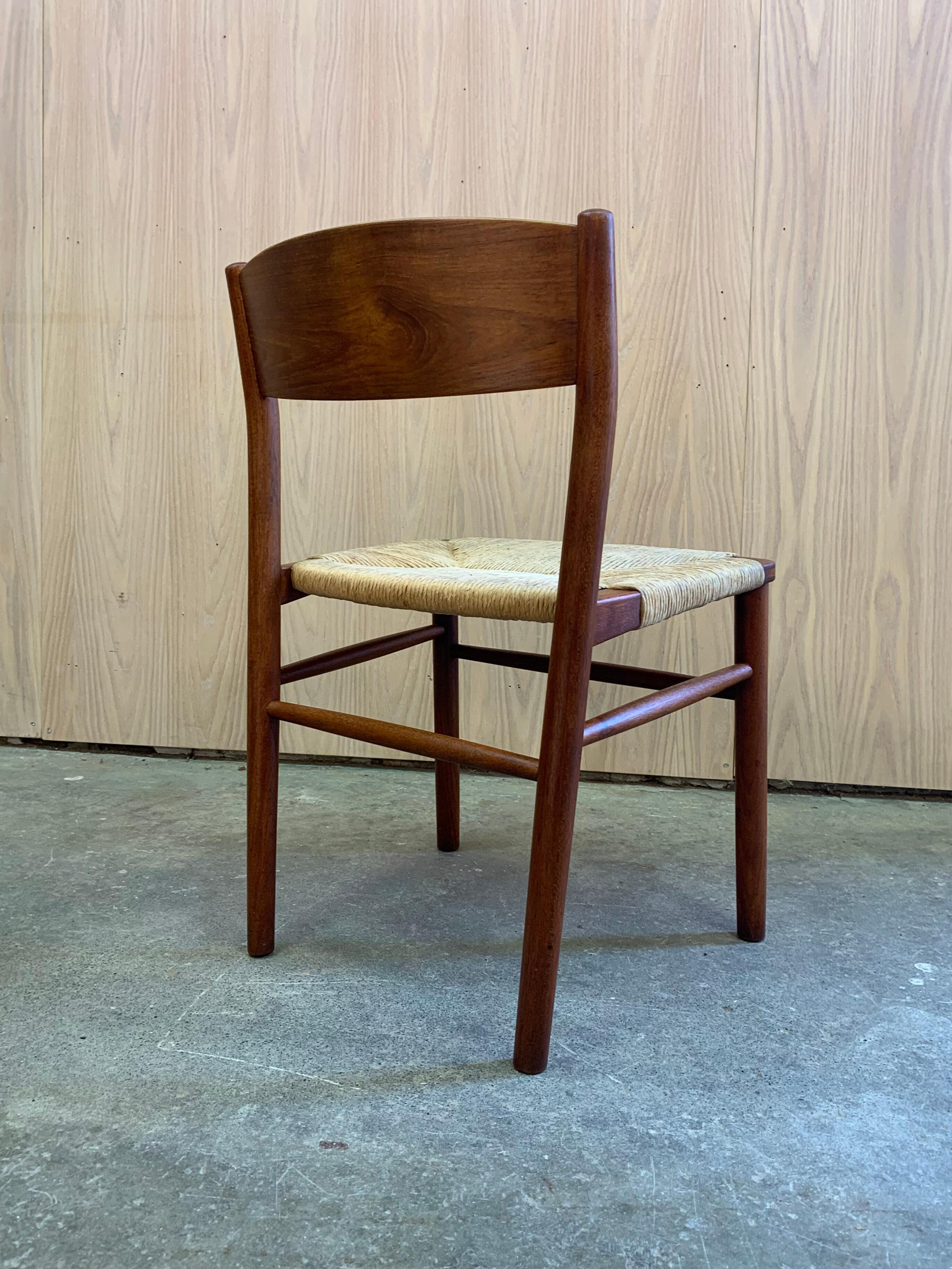 1960er Jahre Dänische Teakholz-Esszimmerstühle von Børge Mogensen im Angebot 8