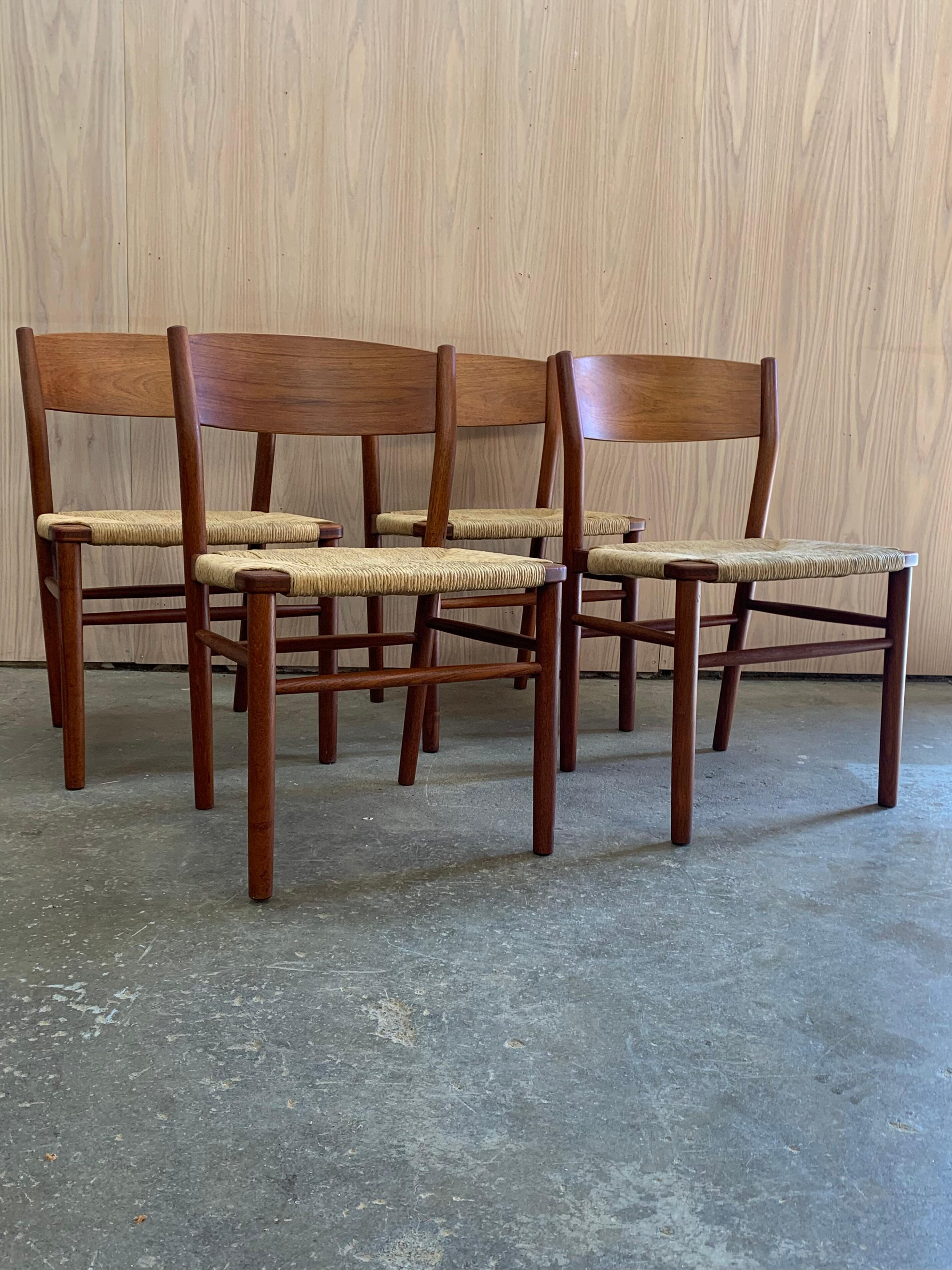 1960er Jahre Dänische Teakholz-Esszimmerstühle von Børge Mogensen im Angebot 13