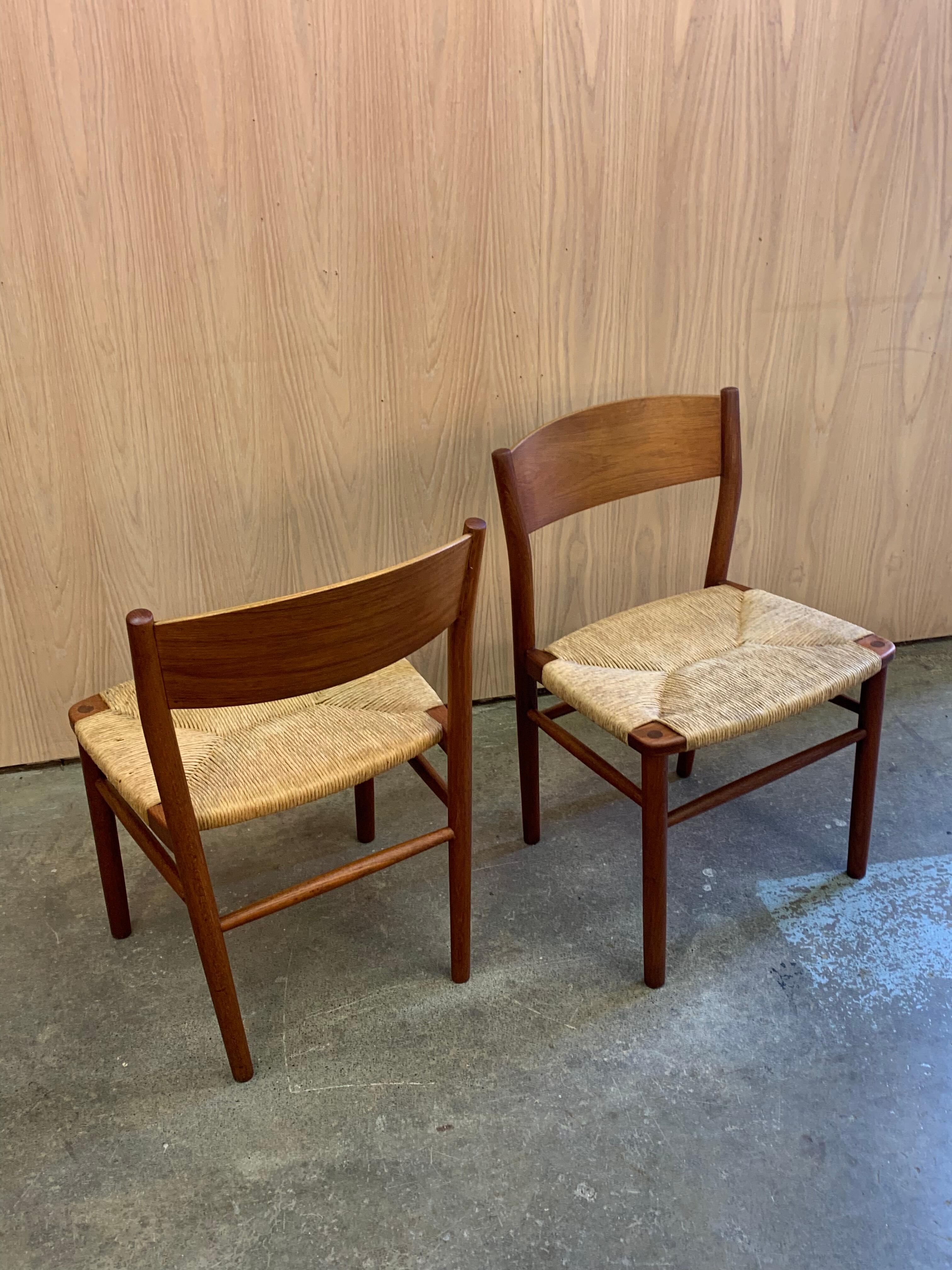 1960er Jahre Dänische Teakholz-Esszimmerstühle von Børge Mogensen im Angebot 4