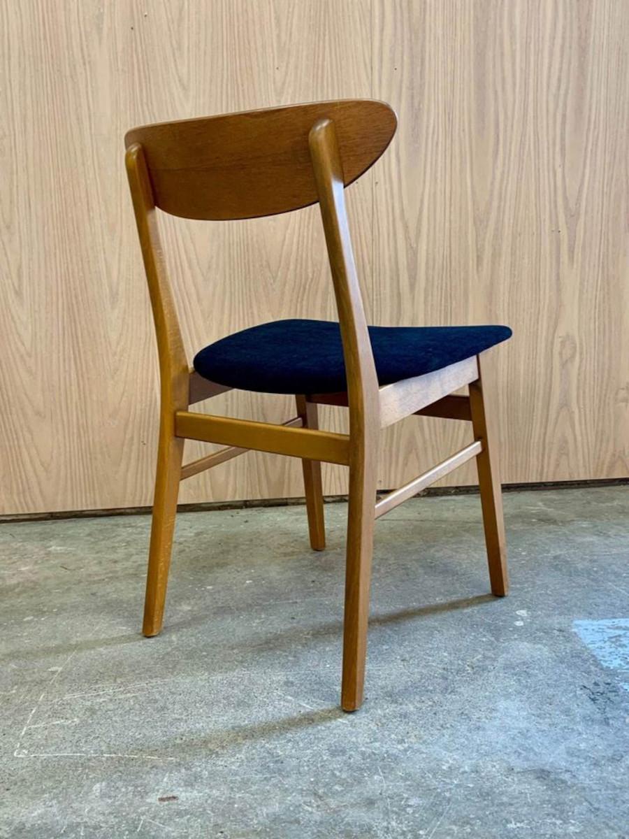 Mid-Century Modern 1960s Danish Teak Dining Chairs by Farstrup