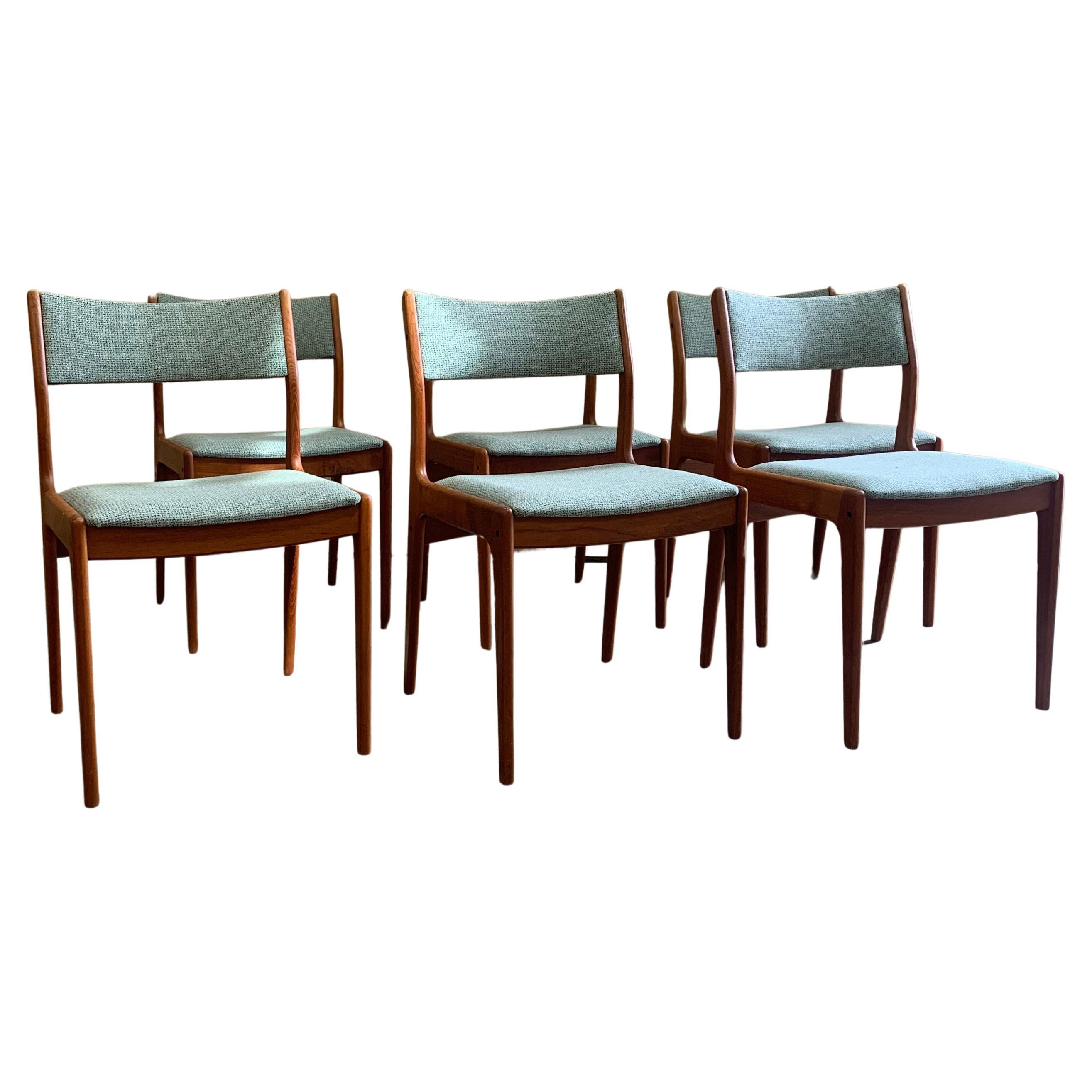 1960s Danish Teak Dining Chairs by Johannes Andersen for Uldum Møbelfabrik