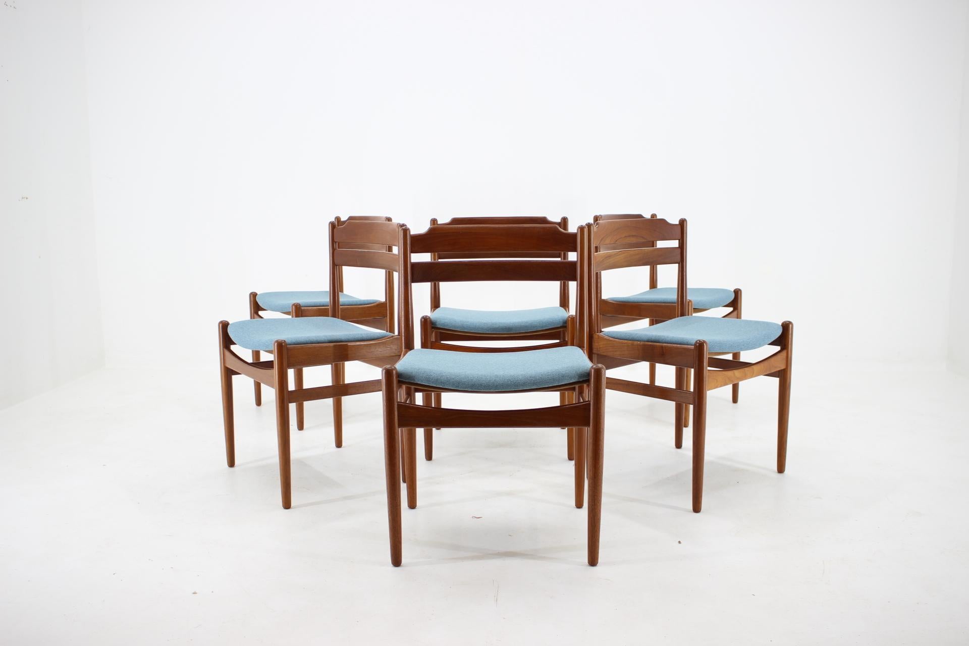 Mid-Century Modern 1960s Danish Teak Dining Chairs from Sorø Stolefabrik, Set of 6