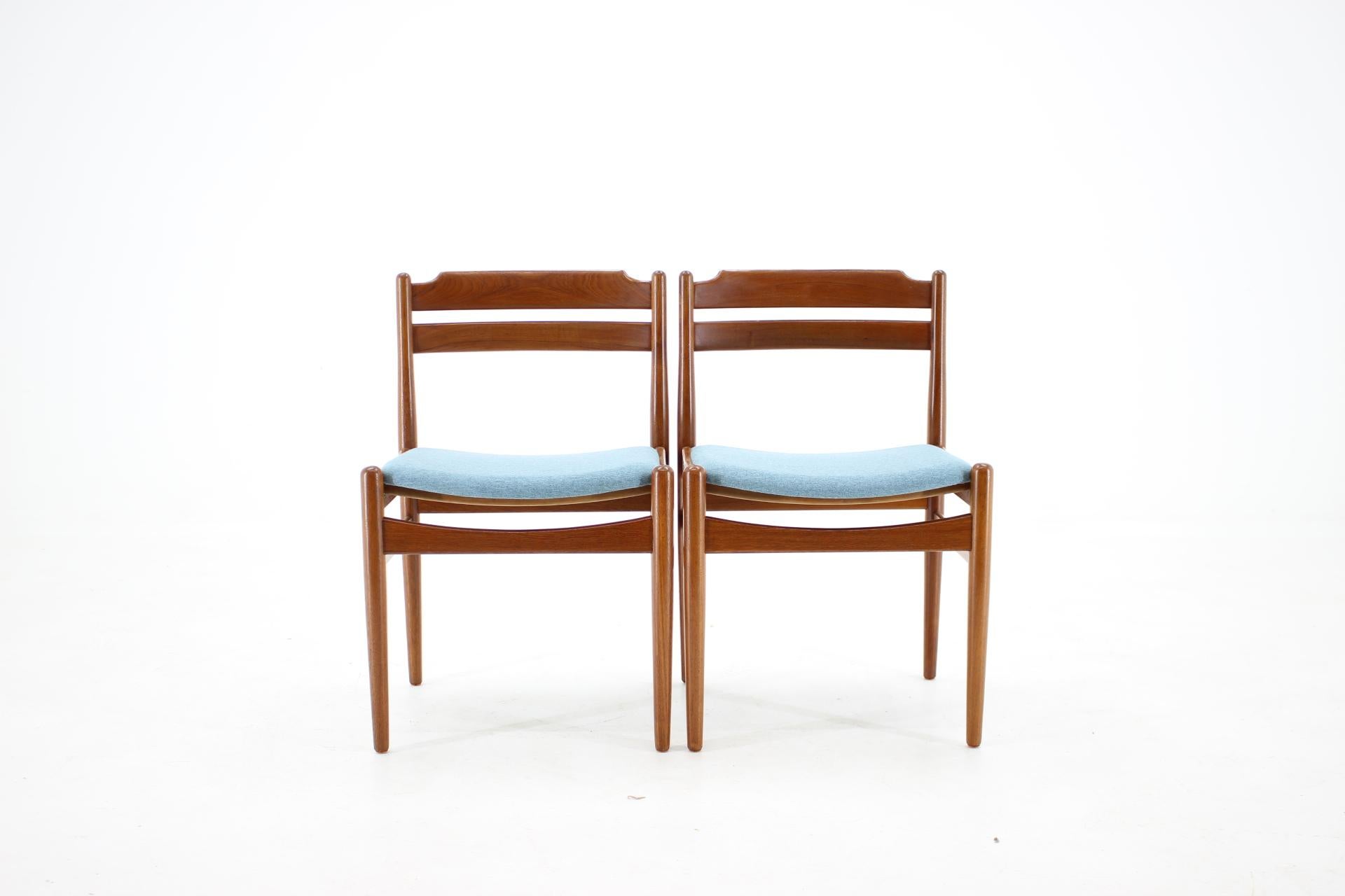 Fabric 1960s Danish Teak Dining Chairs from Sorø Stolefabrik, Set of 6
