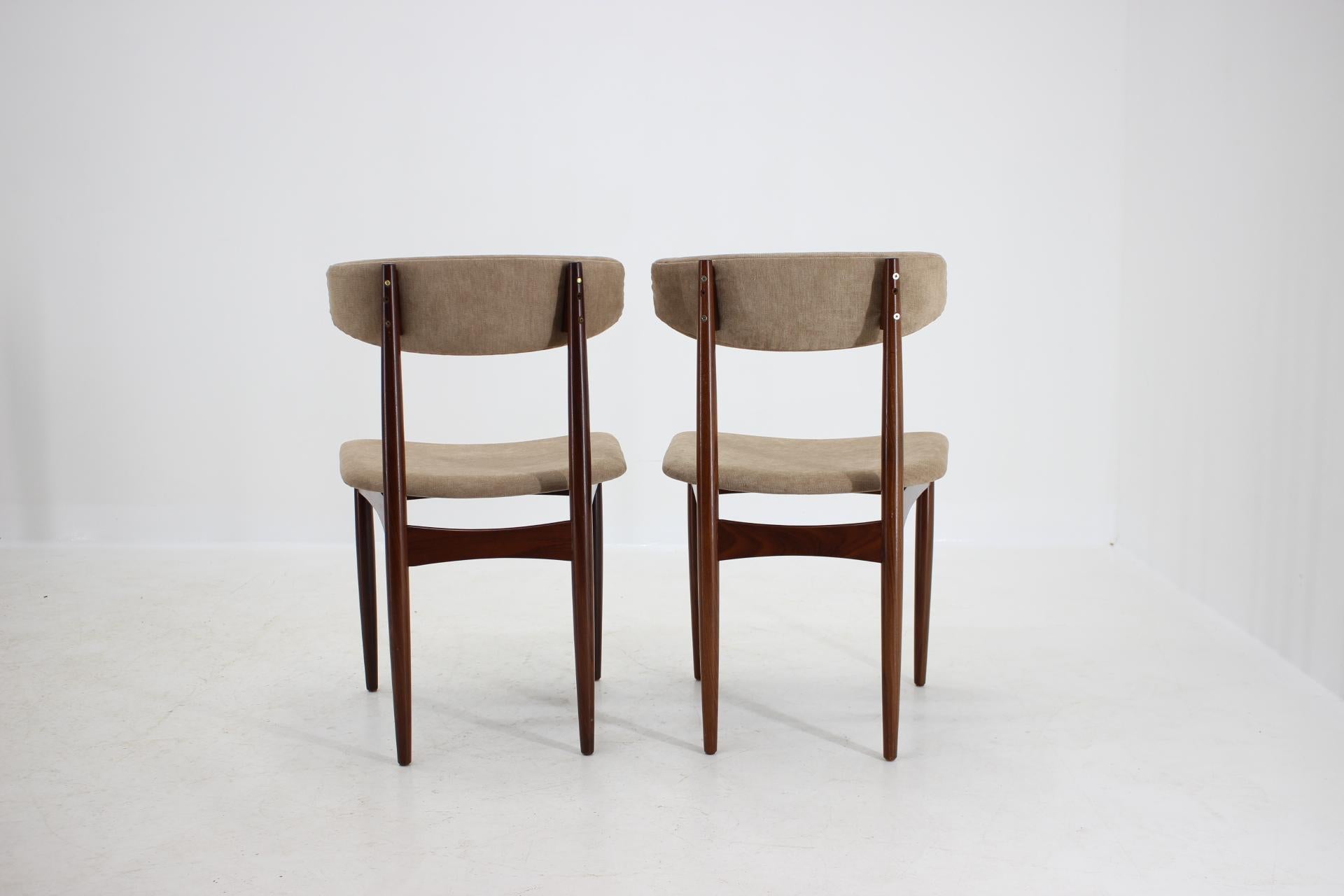 1960s Danish Teak Dining Chairs, Set of 4 5