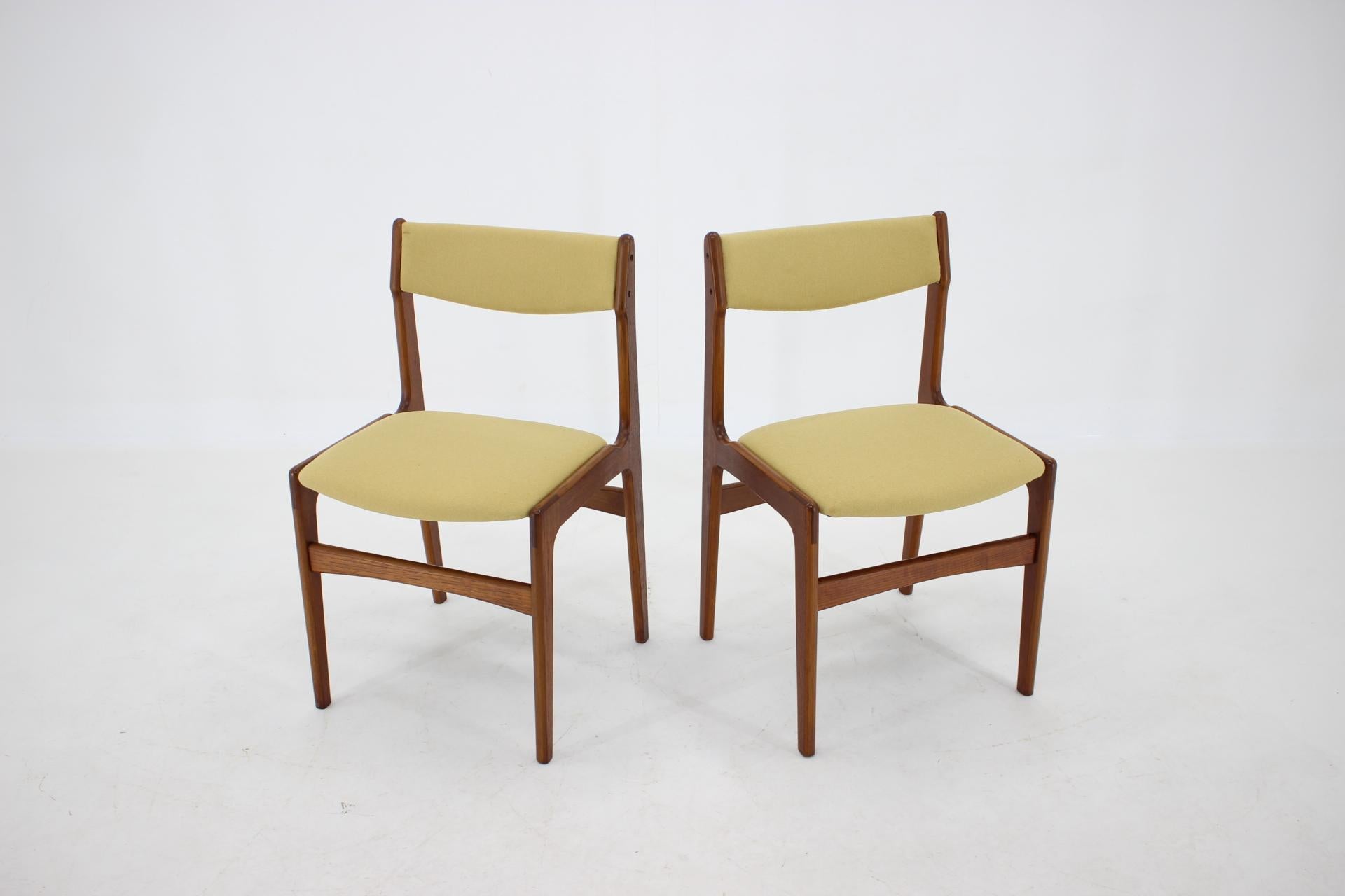 Mid-Century Modern 1960s Danish Teak Dining Chairs, Set of 4