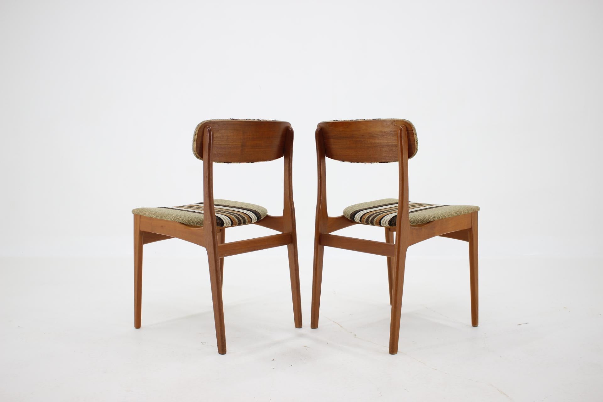 Mid-20th Century 1960s Danish Teak Dining Chairs, Set of 4