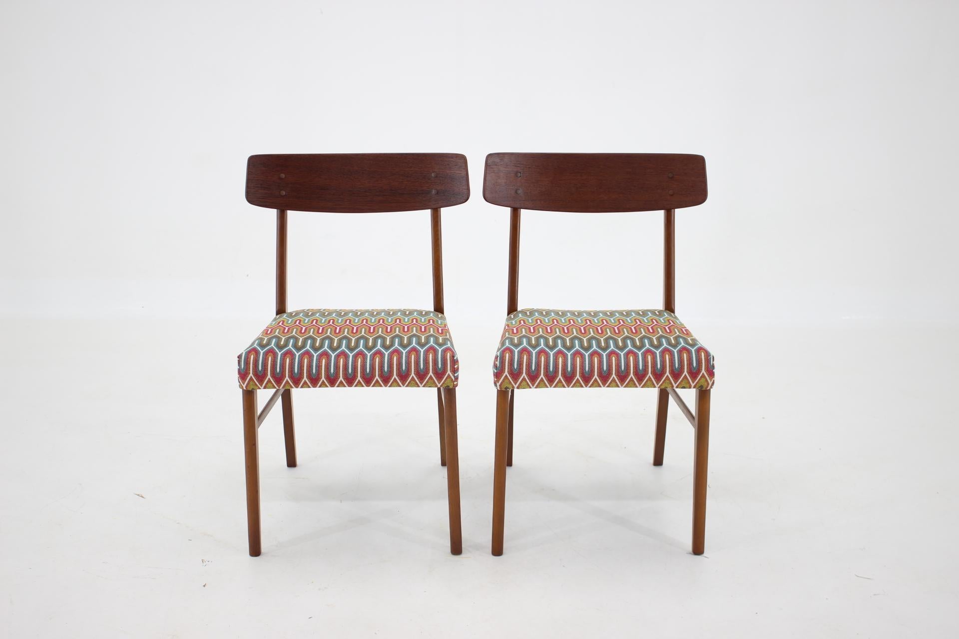Mid-20th Century 1960s Danish Teak Dining Chairs, Set of 4