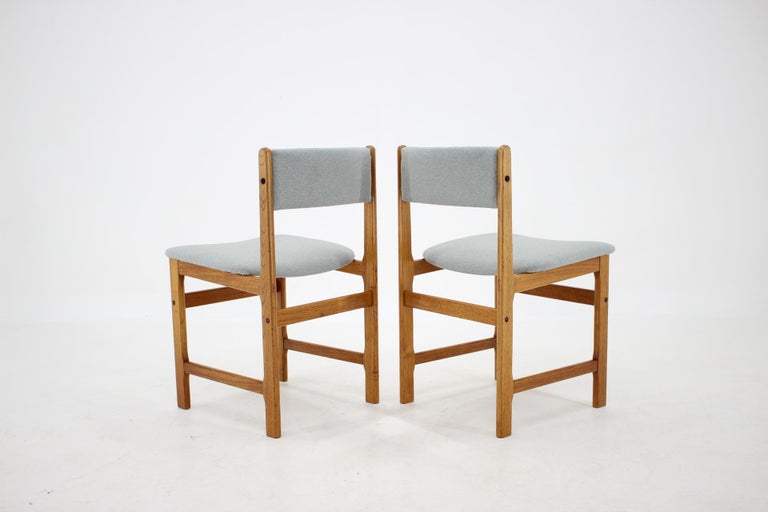 Fabric 1960s Danish Teak Dining Chairs, Set of 4 For Sale
