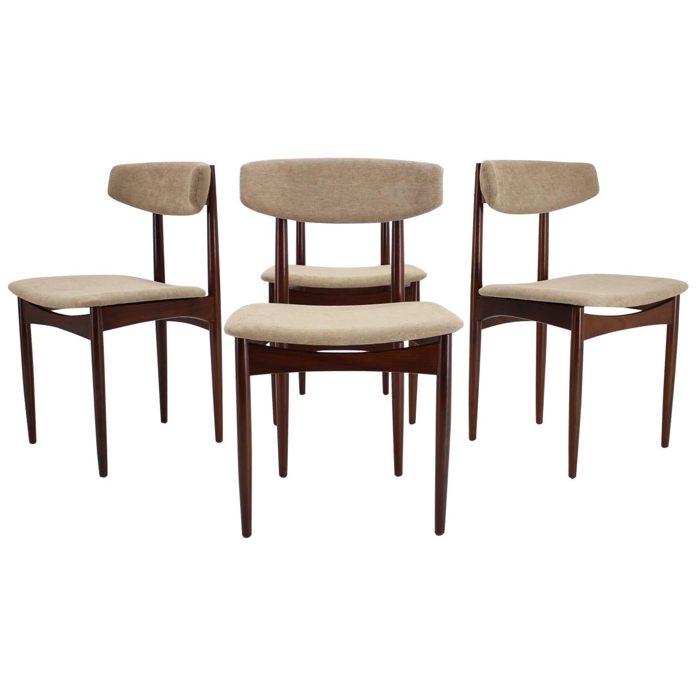 1960s Danish Teak Dining Chairs, Set of 4