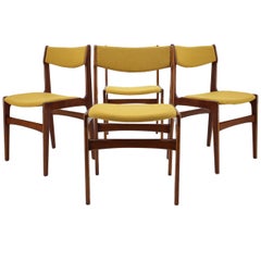 1960s Danish Teak Dining Chairs, Set of 4