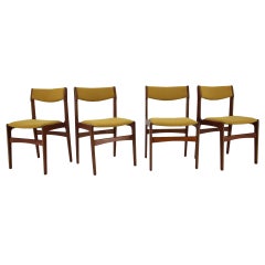 1960s Danish Teak Dining Chairs, Set of 4
