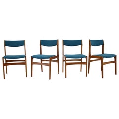 1960s Danish Teak Dining Chairs, Set of 4