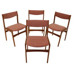 1960s Danish Teak Dining Chairs, Set of 4