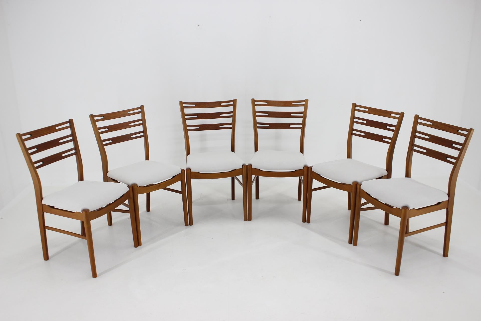 Mid-Century Modern 1960s Danish Teak Dining Chairs, Set of 6