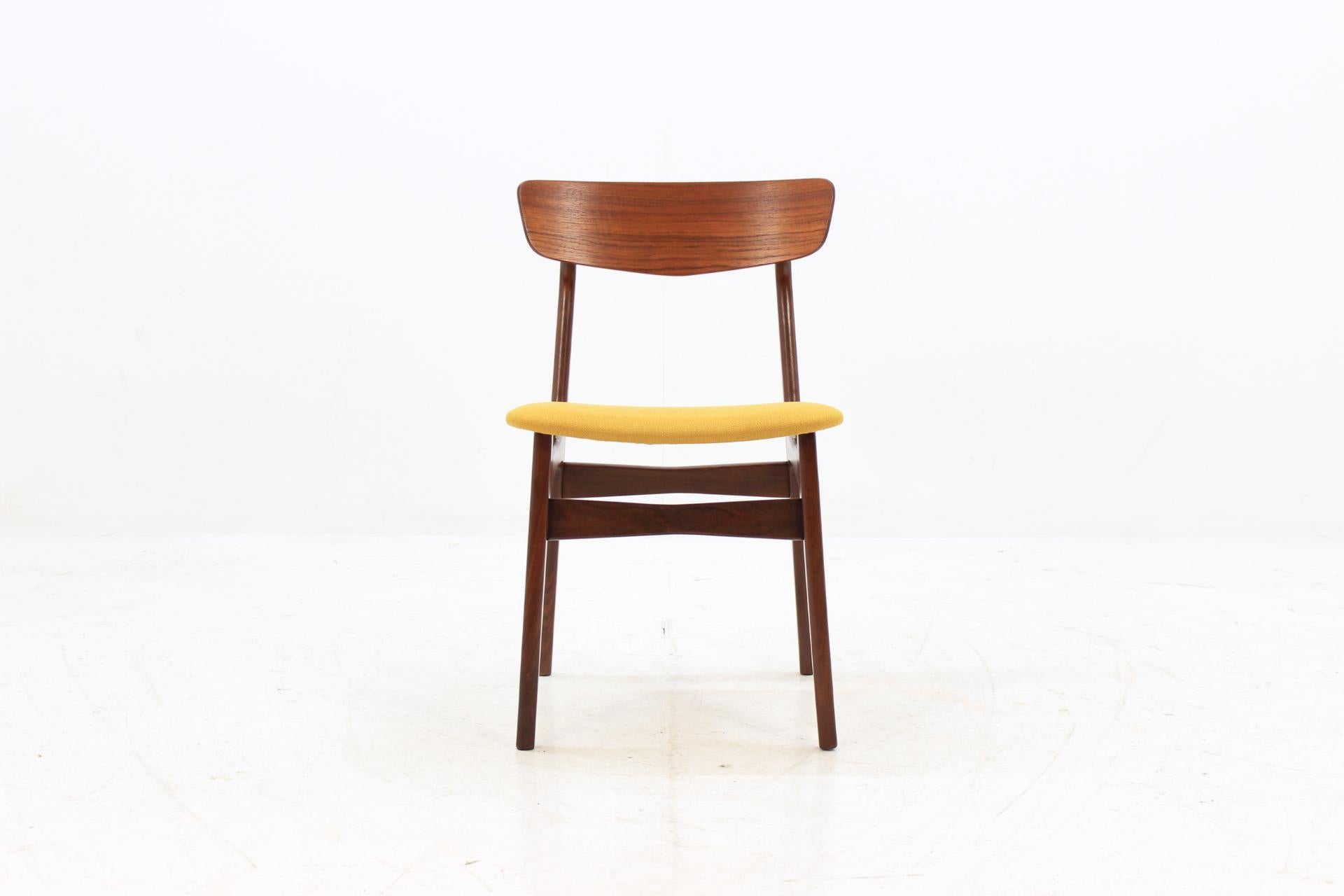 1960s Danish Teak Dining Chairs, Set of 6 In Good Condition In Praha, CZ
