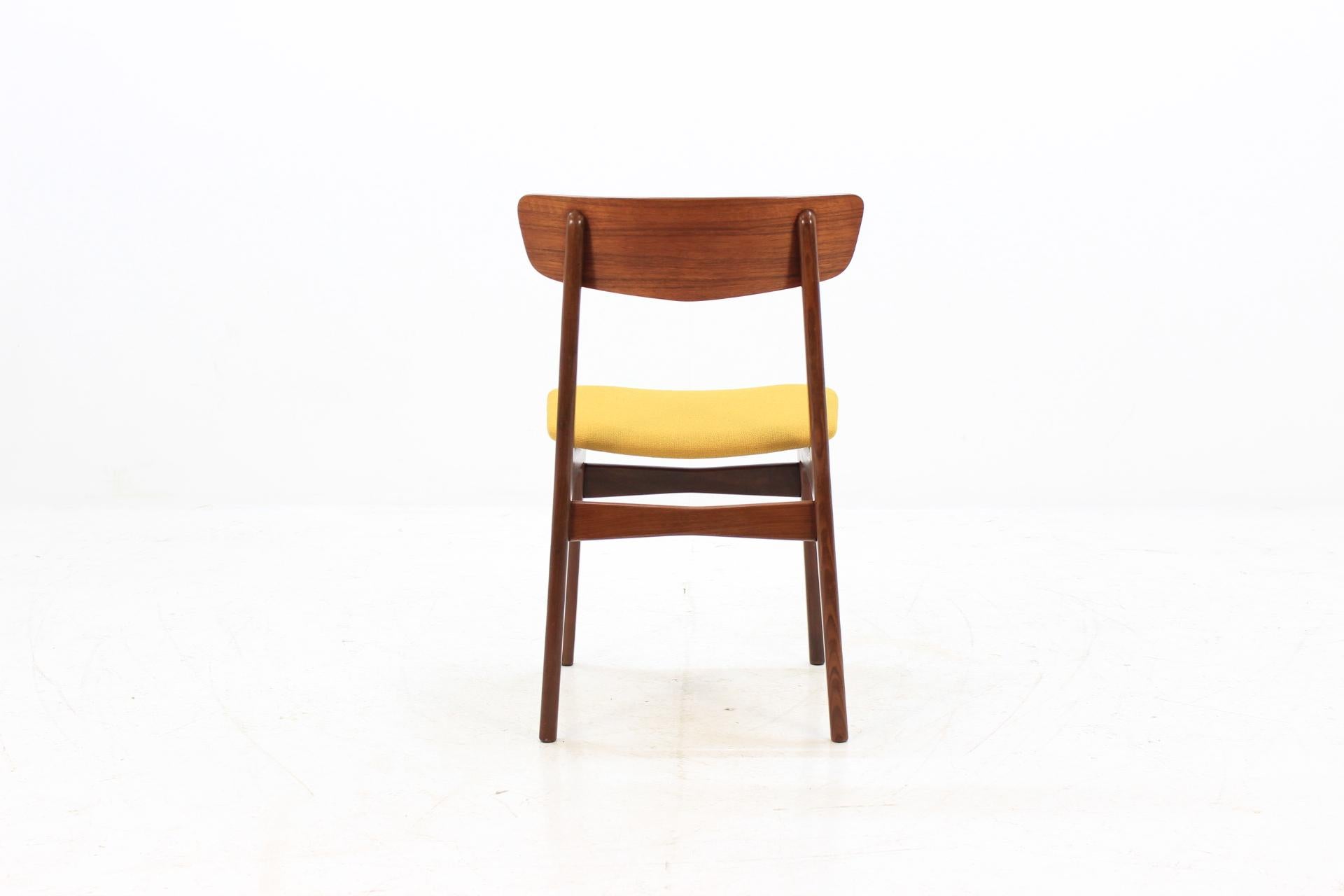 1960s Danish Teak Dining Chairs, Set of 6 1