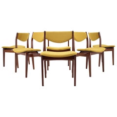1960s Danish Teak Dining Chairs, Set of 6