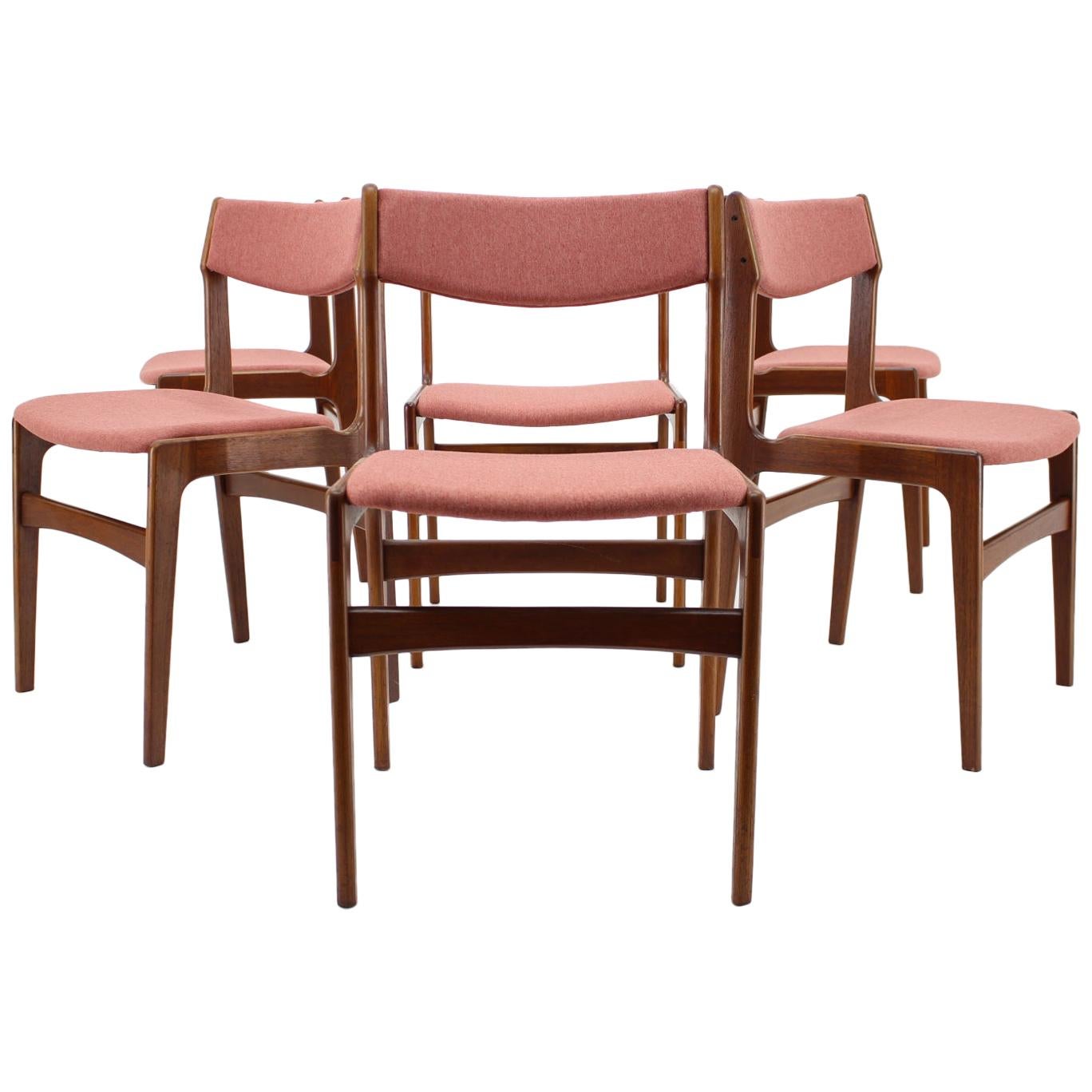 1960s Danish Teak Dining Chairs, Set of 6