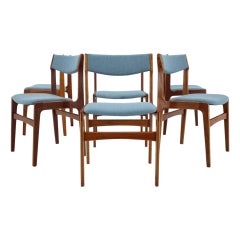 1960s Danish Teak Dining Chairs, Set of 6
