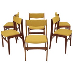 1960s Danish Teak Dining Chairs, Set of 6