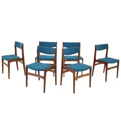 1960s Danish Teak Dining Chairs, Set of 6