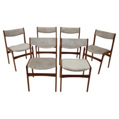 1960s Danish Teak Dining Chairs, Set of 6