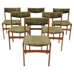 Retro 1960s Danish Teak Dining Chairs, Set of 6