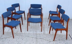 1960s Danish Teak Dining Chairs, Set of 8