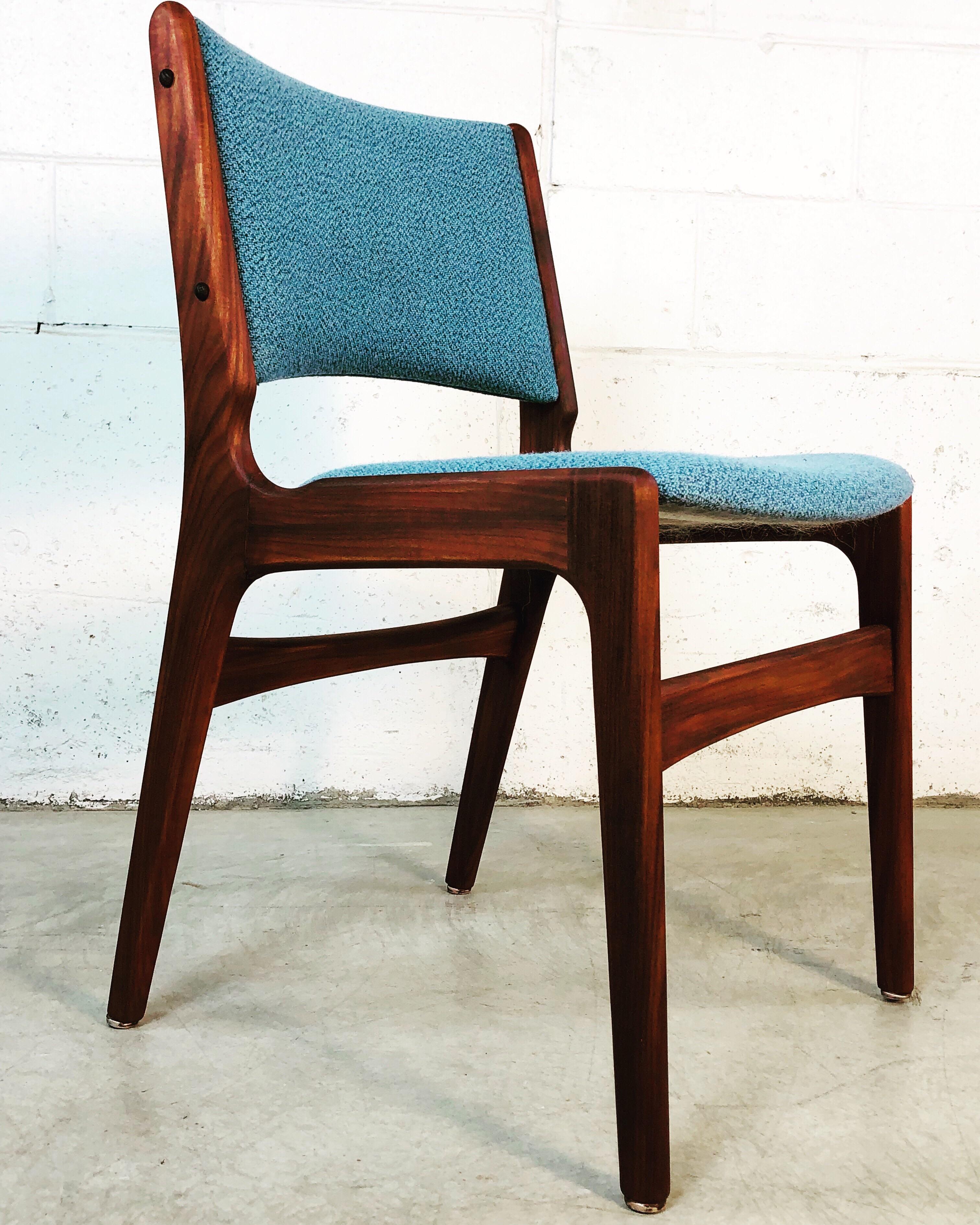 1960s Danish Teak Dining Room Chairs, Set of 4 For Sale 3