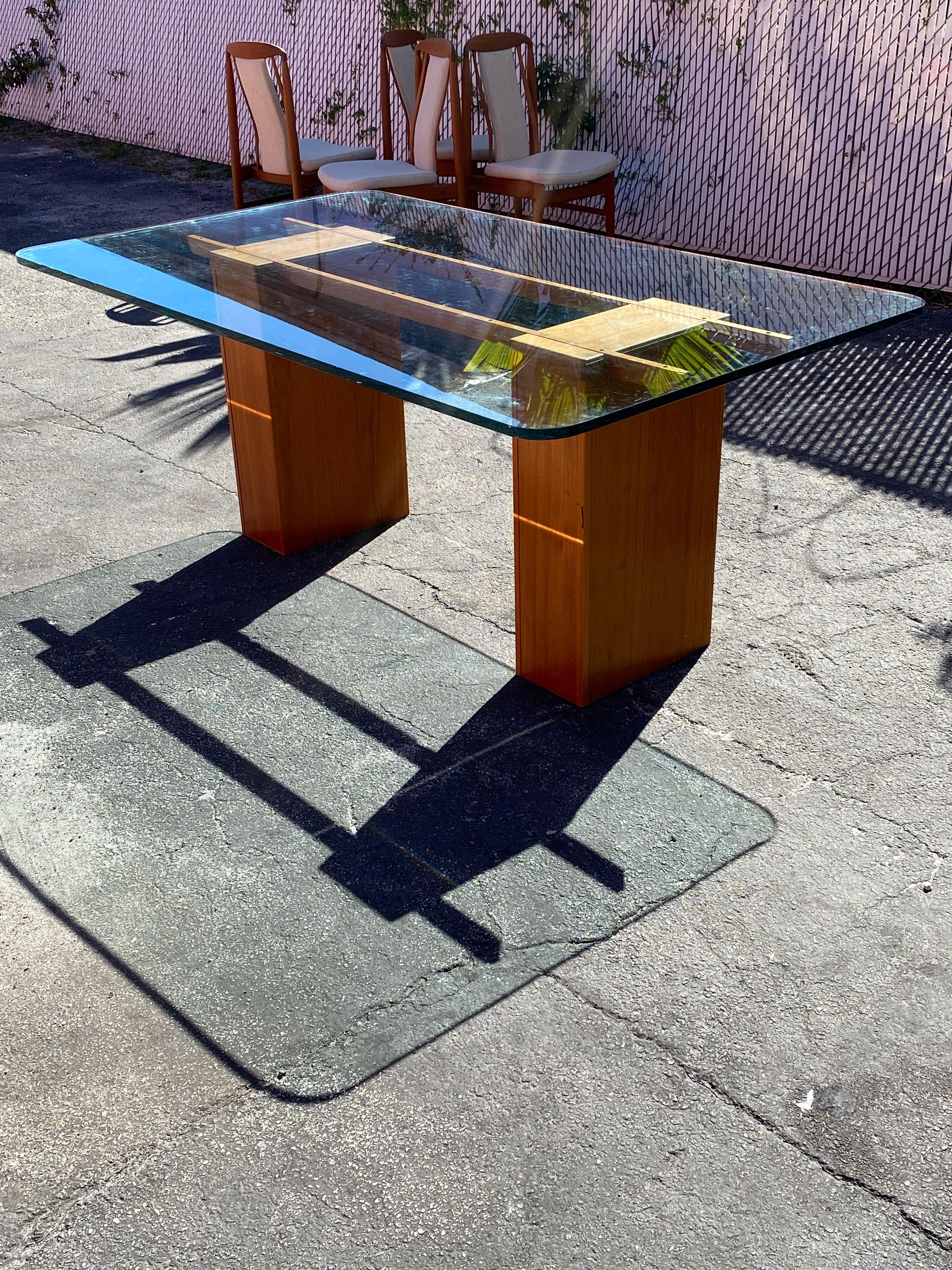 Set da pranzo in teak danese del 1960, set di 5 persone in vendita 2