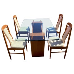 1960s Danish Teak Dining Set, Set of 5
