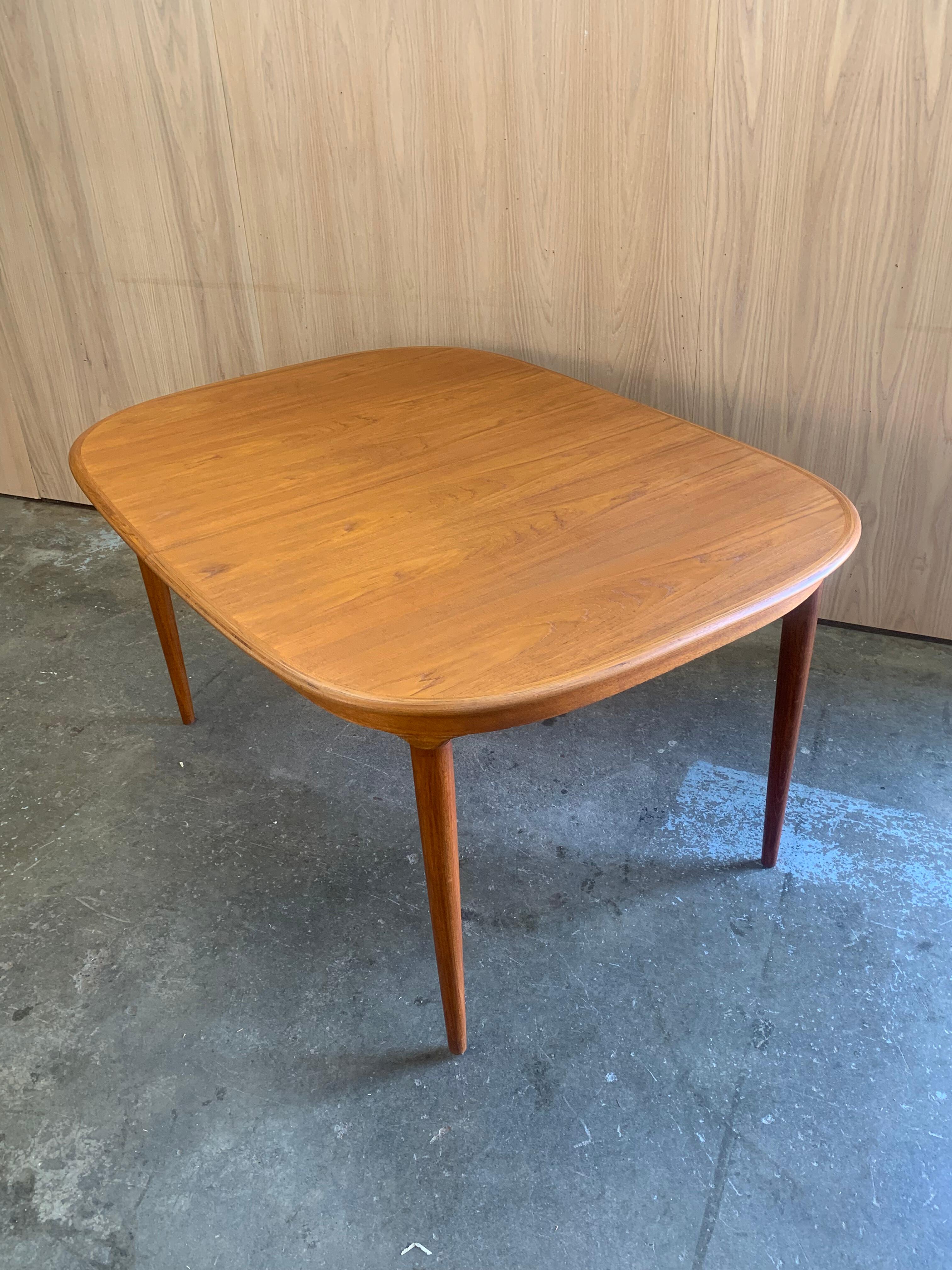 Mid-Century Modern 1960s Danish Teak Dining Table by Skovmand & Andersen