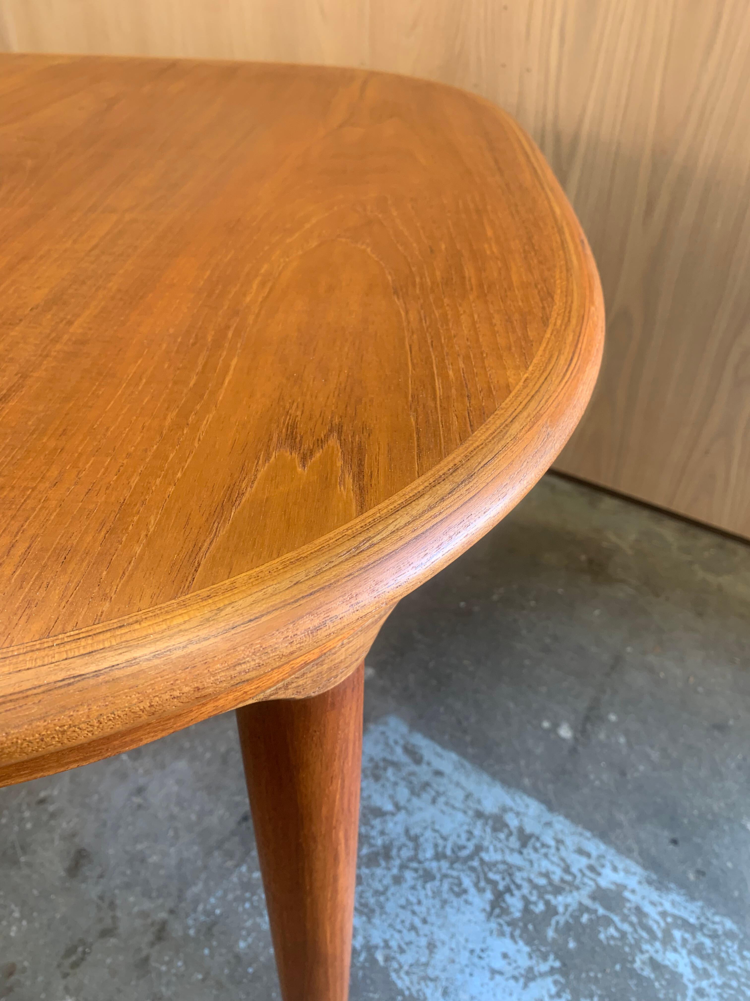 1960s Danish Teak Dining Table by Skovmand & Andersen In Excellent Condition In Victoria, BC