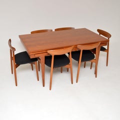 1960's Danish Teak Dining Table & Chairs by Harry Ostergaard
