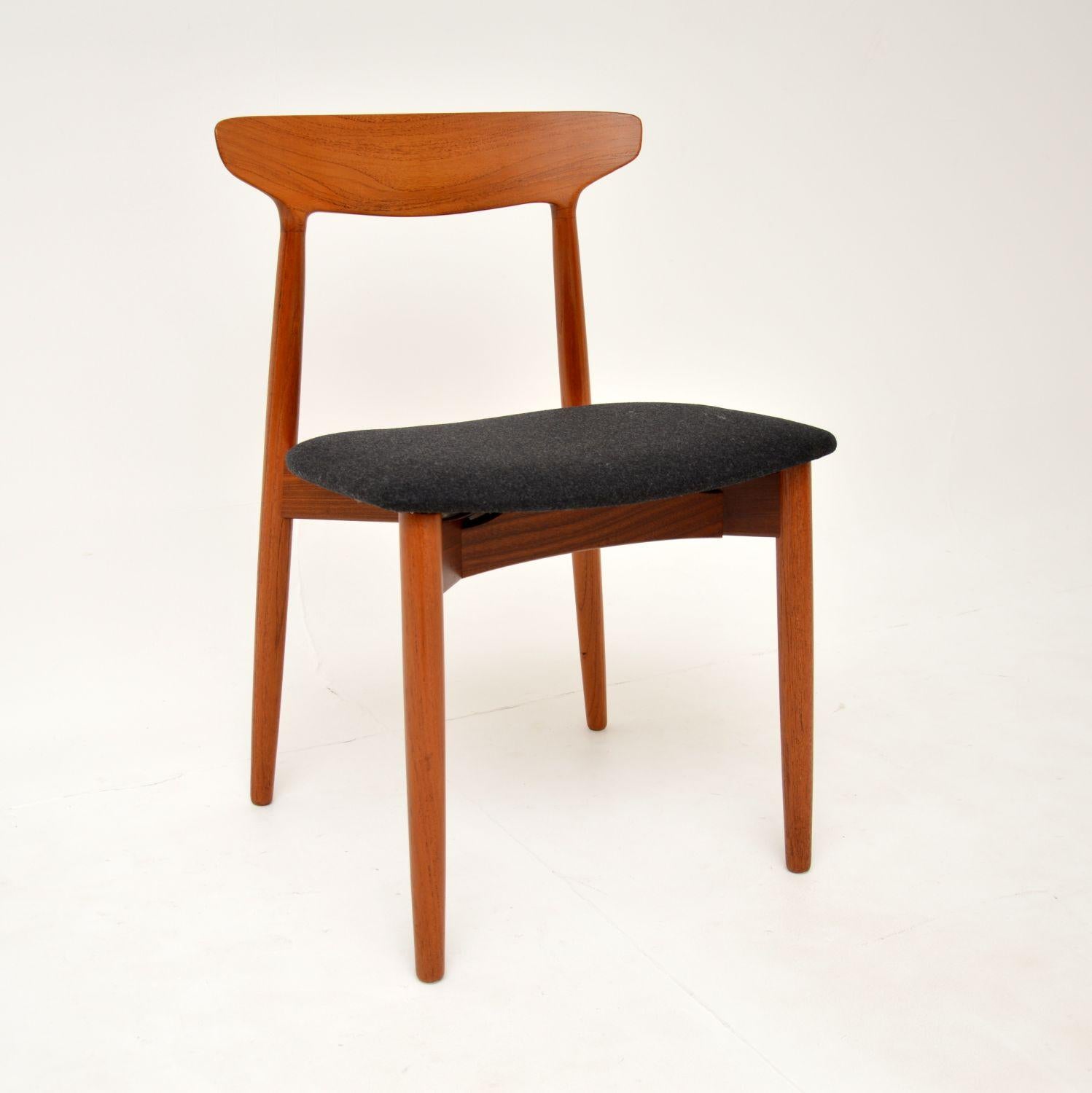 Mid-Century Modern 1960's Danish Teak Dining Table & Chairs by Harry Ostergaard
