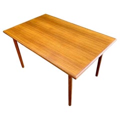 1960s Danish Teak Draw-Leaf Dining Table