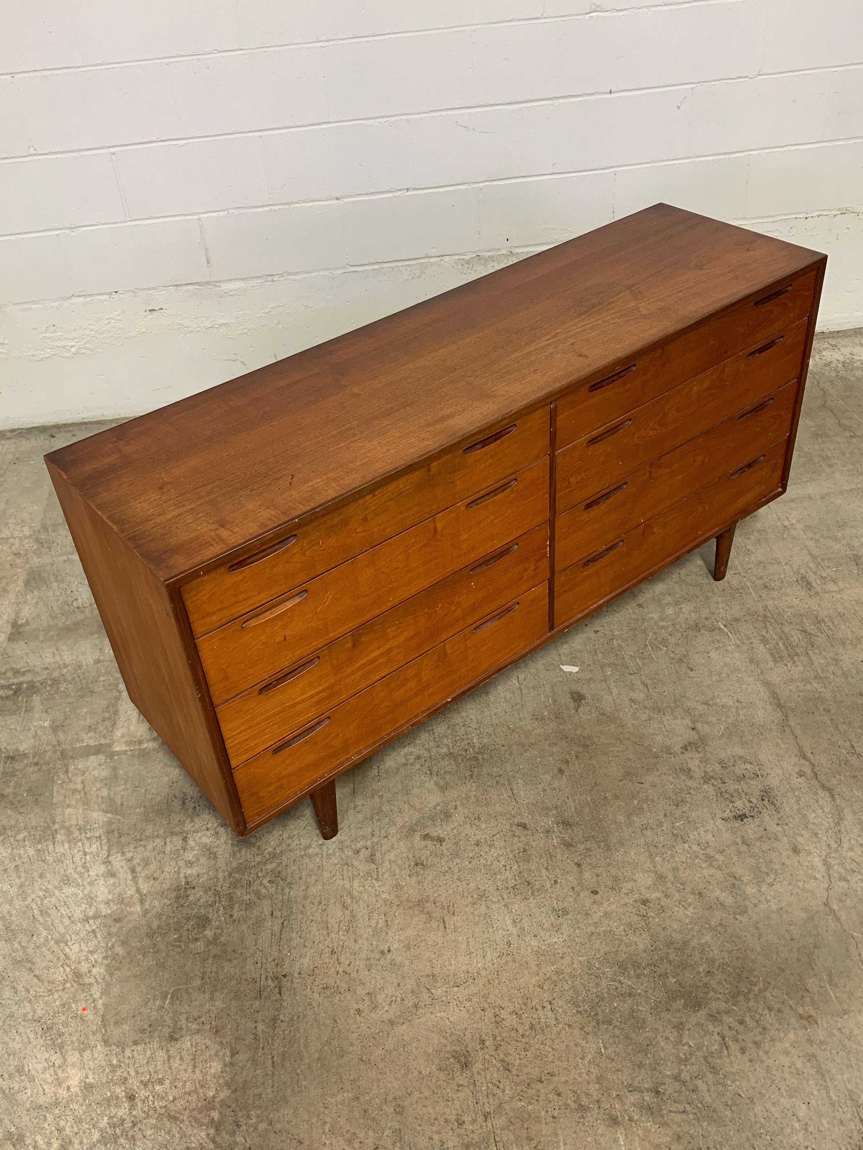 Mid-Century Modern 1960s Danish Teak Dresser by Kofod Larsen