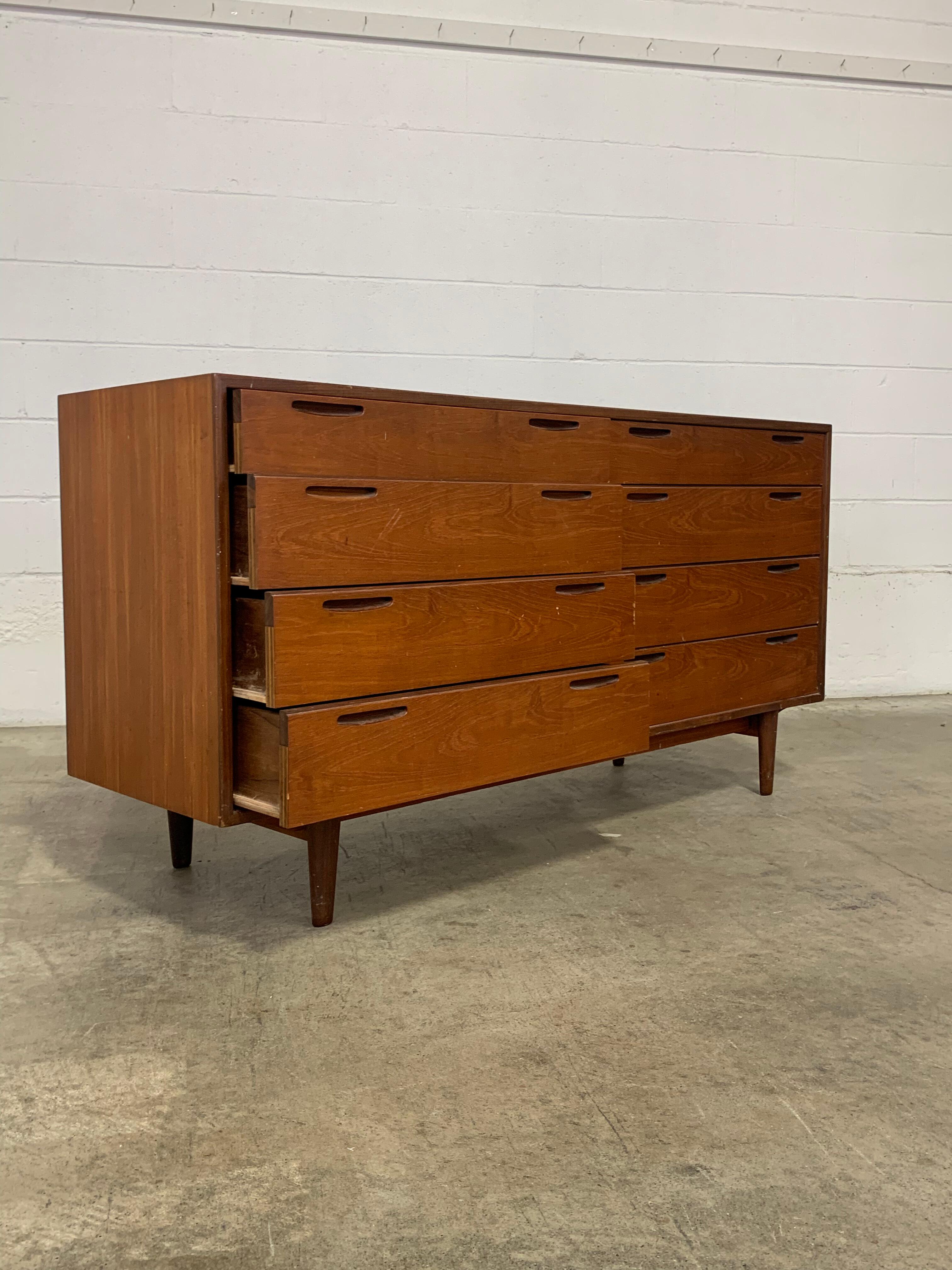 1960s Danish Teak Dresser by Kofod Larsen In Excellent Condition In Victoria, BC