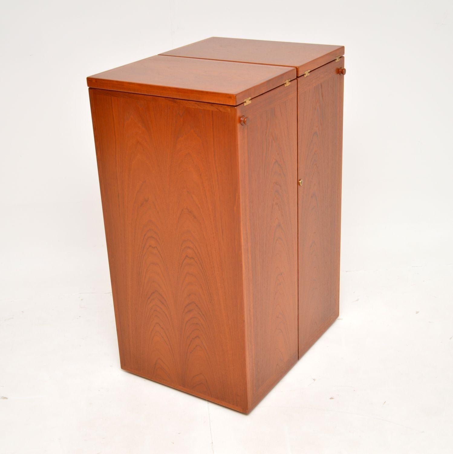 1960's Danish Teak Drinks Cabinet / Bar by Reno Wahl Iversen 6