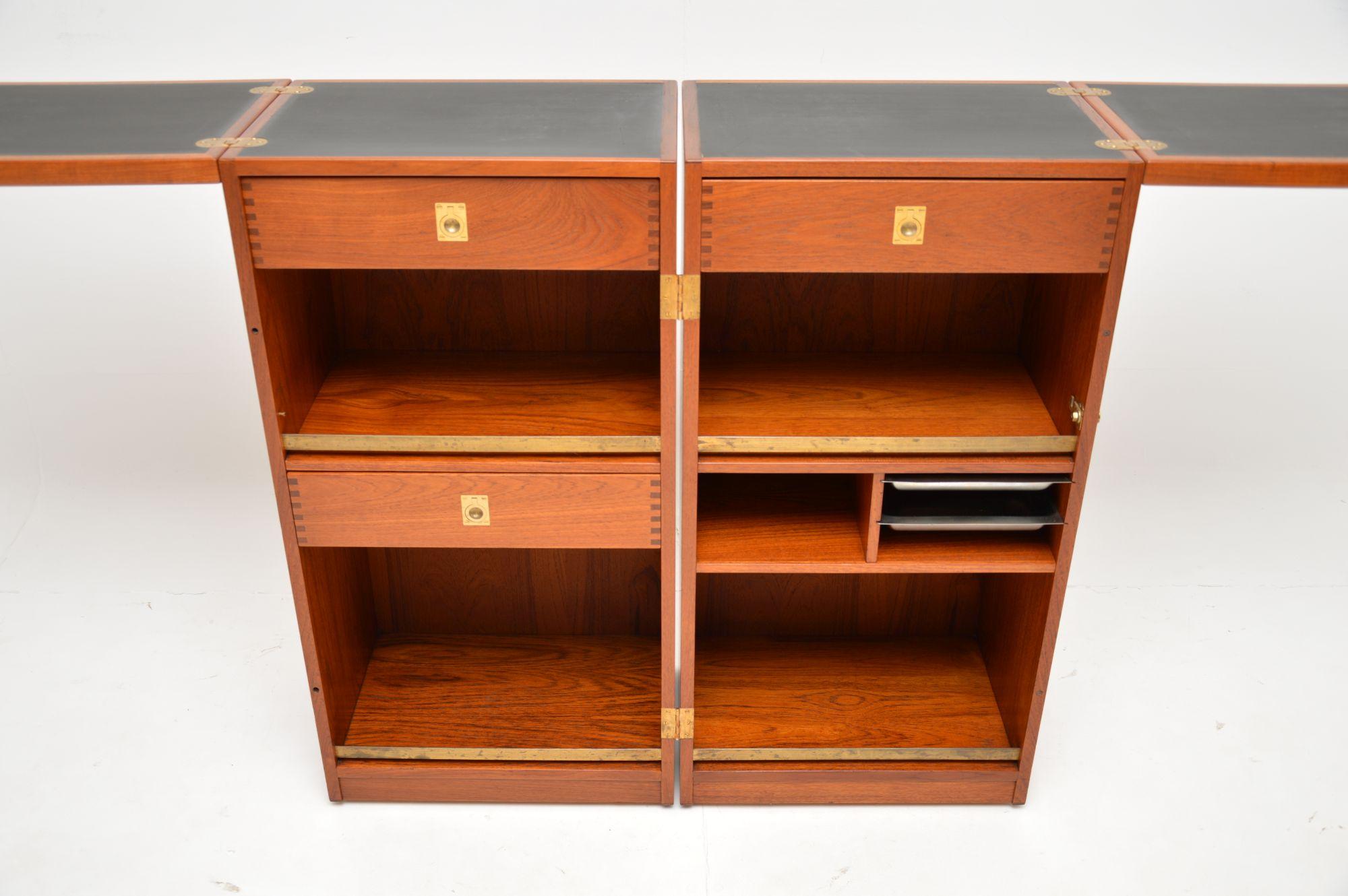 20th Century 1960's Danish Teak Drinks Cabinet / Bar by Reno Wahl Iversen