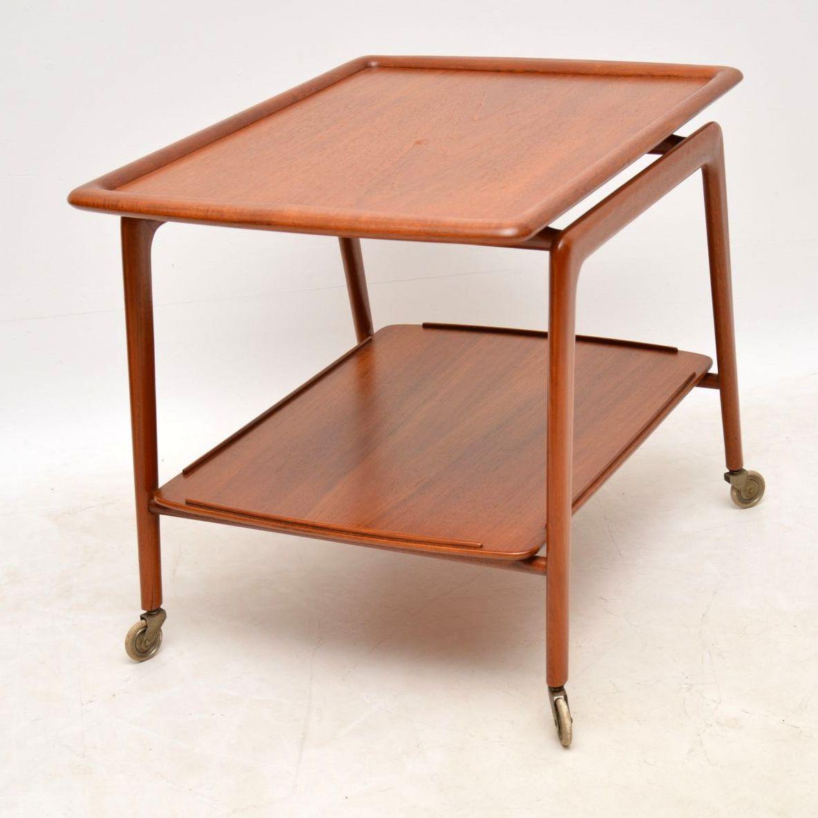 1960s Danish Teak Drinks Trolley by Arne Hovmand-Olsen for Mogens Kold 1
