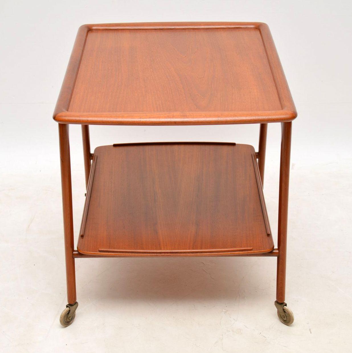 1960s Danish Teak Drinks Trolley by Arne Hovmand-Olsen for Mogens Kold 2